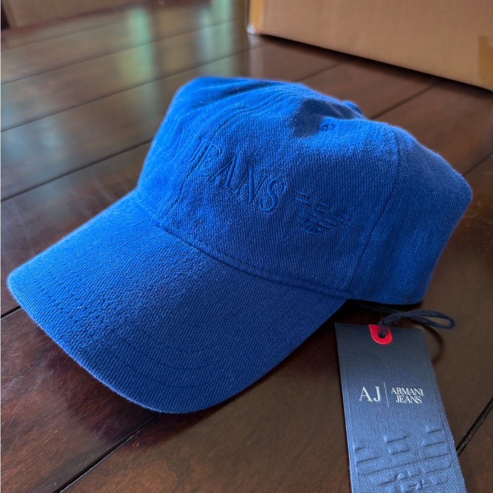 Vintage Armani Jeans Royal Blue Hat